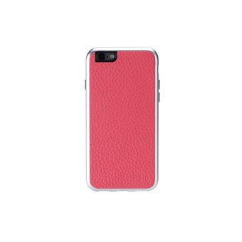 Capa para Telemóvel JustMobile AluFrame Leather | Rosa - 1