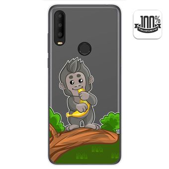 Capa Tumundosmartphone de Gel Transparente para Alcatel 3X 2020 Cartoon Monkey Design - 1