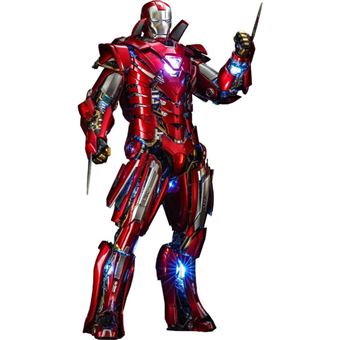 Figura Hot Toys MMS618D43 - Marvel Comics - Iron Man 3 - Silver Centurion Armor Suit Up Version - 1