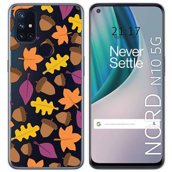 Capa Tumundosmartphone de Gel Transparente para Oneplus Nord N10 5G desenhos de design de outono - 1