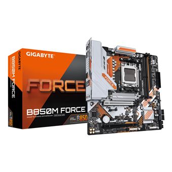Motherboard GIGABYTE B850M FORCE | Castanho escuro - 1