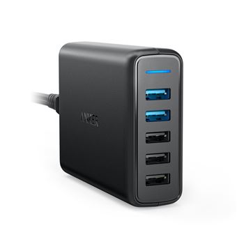 Carregador de Dispositivos Móveis Anker PowerPort Speed 5 | Preto - 1