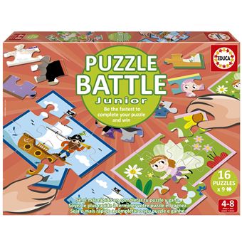 Puzzle Battle Junior Educa Arte | 12X24 Peças - 1