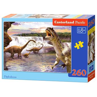 Puzzle Castorland Dinossauros Diplodocus 260 Peças - 1