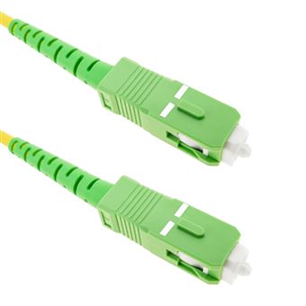Cabo de Fibra Ótica BeMatik SC/APC para Simplex SC/APC Monomodo 9/125 de 50cm OS2 - 1