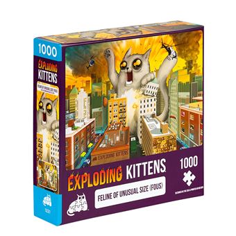 Puzzle Exploding Kittens: FELINE OF UNUSUAL SIZE | 1000 Peças - 1