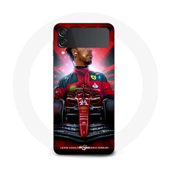 Capa Maniacase para Samsung Galaxy Z Flip3 Lewis Hamilton Ferrari Oficial - 1