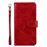 Capa Magunivers para Samsung Galaxy S10| PU |superfície de losango com suporte e alça - Vermelho_1
