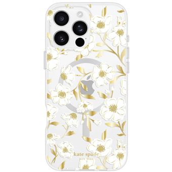 Capa Kate Spade para iPhone 16 Pro Max Policarbonato | Branco / Amarelo - 1