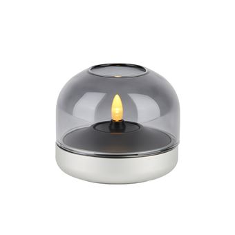 Vela Recarregável LED Kooduu Glow 08 | Prata Fosco - 1