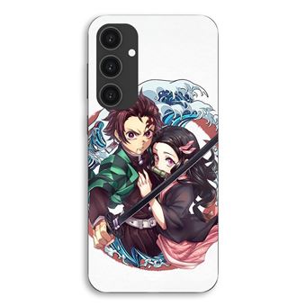 Capa Maniacase para Samsung Galaxy S23 FE | Demon Slayer Tanjiro Nezuko irmão manga anime - 1