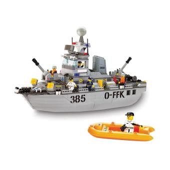 Jogo de Construção Sluban Army Patrulha Boat 461 Pcs - 1