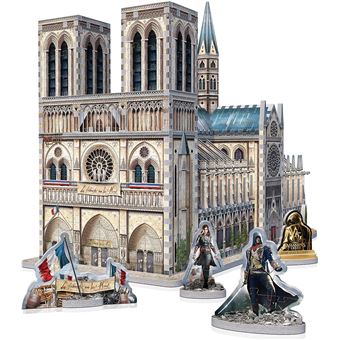 Puzzle 3D Wrebbit Notre Dame Assasin's Creed | 860 Peças - 1