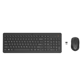Teclado Wireless + Rato HP Combinação de teclado e rato sem fios 330 | Preto - 1