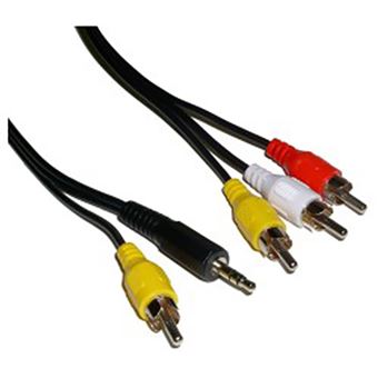 Cabo de Áudio e Vídeo BeMatik com RCA e Mini-Jack M/M 15m - 1