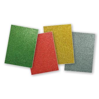 Blister 4 Folhas Goma APLI Eva com Purpurina | 30x2 - 1