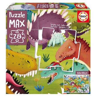 Puzzle Educa Dinossauros | 28 Peças - 1