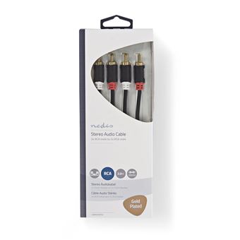 Cabo de Áudio Nedis CABW24200AT20 | Antracite - 1