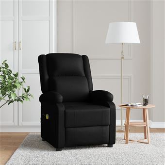 Cadeira de Massagem Vidaxl Couro Artificial Preto 77x90 cm