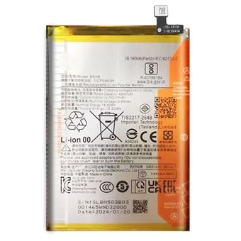 Bateria Clappio para Xiaomi Redmi A3 Capacidade 5000mAh - 1