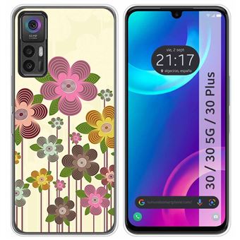 Capa Tumundosmartphone de silicone para TCL 30 / 30 5G / 30 Plus design Spring in Bloom desenhos - 1