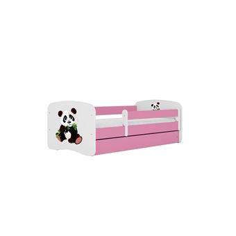 Cama 140 x 70 cm Kocot Kids com gaveta e colchão BabyDreams Panda 2 Pink - 1