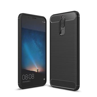 Capa Carbon Gel TPU Carbono Multi4you para Huawei Mate 10 Lite - Preto - 1