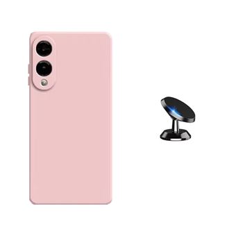 Kit Suporte Magnético + Capa Silicone Líquido Phonecare para Samsung Galaxy S25 Edge | Rosa - 1