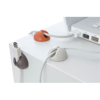 Bluelounge CableDrop Mini mola para prender cabos Castanho 9 peça(s) - 1