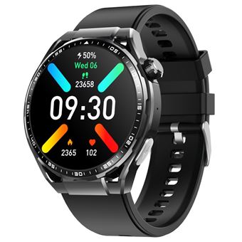 Smartwatch CHRONUS | Função de Telefone | Frequência Cardíaca | Pressão Arterial | À Prova D 'Água | Preto - 1