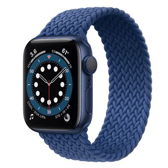 Bracelete Solo Nylon Gift4Me para Apple Watch Series 8 Aluminum - 45mm - Azul Escuro - 1