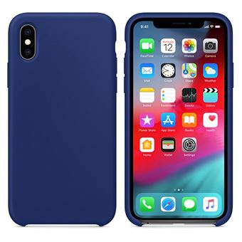 Capa de Silicone YIOU Anti-Choque para iPhone X / XS - Azul Marinho - 1