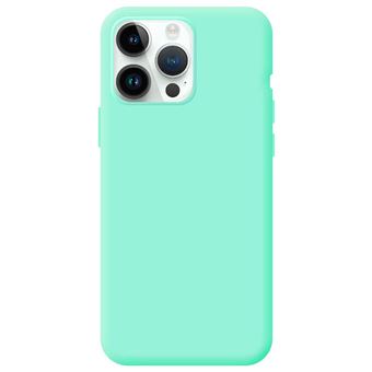 Capa de Silicone Premium MisterCapas para iPhone 14 Pro Max | Azul Turquesa - 1