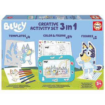 Bluey Creative Activity Set - 3 Em 1 Educa - 1