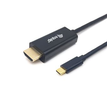 Adaptador de Cabo de Vídeo Equip Cabo USB-C para HDMI, M/M, 1,0 m, 4K/30 Hz | Preto - 1
