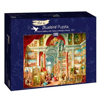 Puzzle BLUEBIRD 60075 Panini - Picture Gallery with Views of Modern Rome, 1757 | 1000 Peças - 1