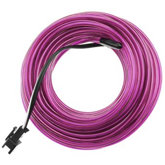 Fio Eletroluminescente BeMatik Bobina 2,3 mm 10m Conectado a 220VAC Violeta - 1