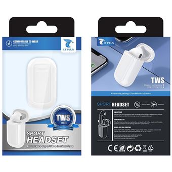 Auricular Desportivo Wireless LTPlus Air-J C6074 - Branco - 1