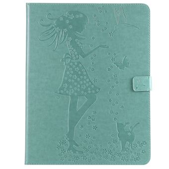 Capa Magunivers PU menina e gato ciano para Apple iPad Pro 12.9 inch (2018) - 1
