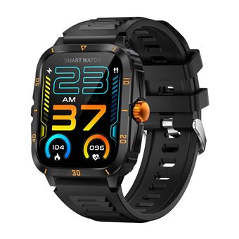 Smartwatch Militar Chronus | HD 1,96" | 3ATM | Monitor de Frequência | Preto/Dourado - 1