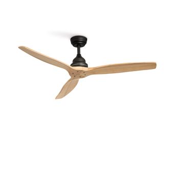 Ventilador de Teto CREATE WINDWOOD | Ultra-Silencioso - Preto & Madeira Natural - 1
