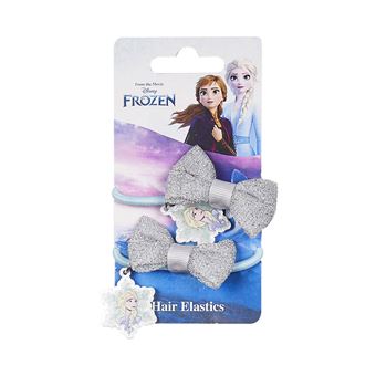 Elásticos para Cabelo Disney Frozen Prateado/Azul Blister com 2 Unidades - 1