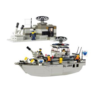 Jogo de Construção Sluban Army Patrulha Marítima 449 Pcs - 1