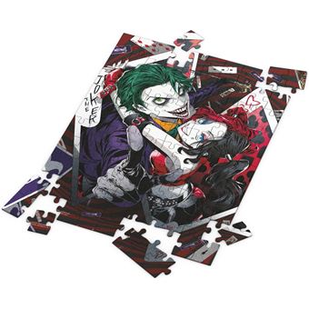Puzzle SD toys Joker e Harley Quinn DC Efeito 3D + Lâmina Lenticular | 100 Peças - 1
