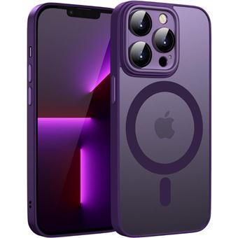 Capa Semitransparente Magsafe Antiimpacto para Iphone 14 - Roxo - 1