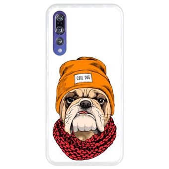 Capa Hapdey para Huawei P20 Pro - P20 Plus Design Buldog Hipster em Silicone Flexível e TPU