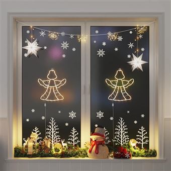 Luzes de Natal anjo silhueta vidaXL | 2 Peças | 50 LEDs branco quente - 1