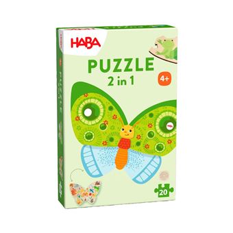 Puzzle de Encaixe HABA  2-in-1 - Butterfly | 20 Peças - 1