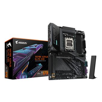 Motherboard GIGABYTE X870E AORUS ELITE X3D | Preto - 1