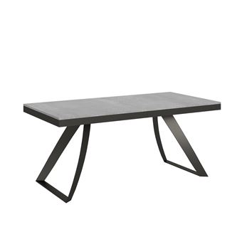 Mesa de Jantar Extensível Itamoby Proxy Evolution | 90x180/440 cm | Cimento quadro Antracite - 1